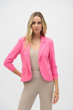 Classic Notched Collar Blazer with Gathered 3/4 Sleeves by Joseph Ribkoff #143148S25