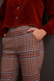 Tribal Pull-On Plaid Pants #1879O-3985