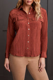 Cropped Blouse with Front Pockets, by Tribal #1911O-3998