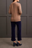 V-neck sweater with cable knit detail, by Tribal #1924O/133