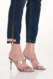 Slim Jeans with Zipper and Ankle Decorations, by Frank Lyman #226182U