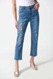 Joseph Ribkoff Slim Fit Cropped Denim Jeans #242921