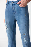 Joseph Ribkoff Slim Fit Cropped Denim Jeans #242921