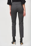 Slim Fit Pull-On Pants in Polka Dot Jacquard by Joseph Ribkoff #243131