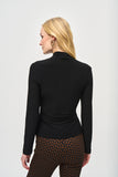 Fitted wrap top in silky knit, by Joseph Ribkoff #243152