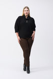 Silky Knit Eyelet Boxy Top, by Joseph Ribkoff #243159