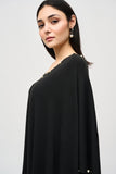 Knit poncho with rivets, by Joseph Ribkoff #243222