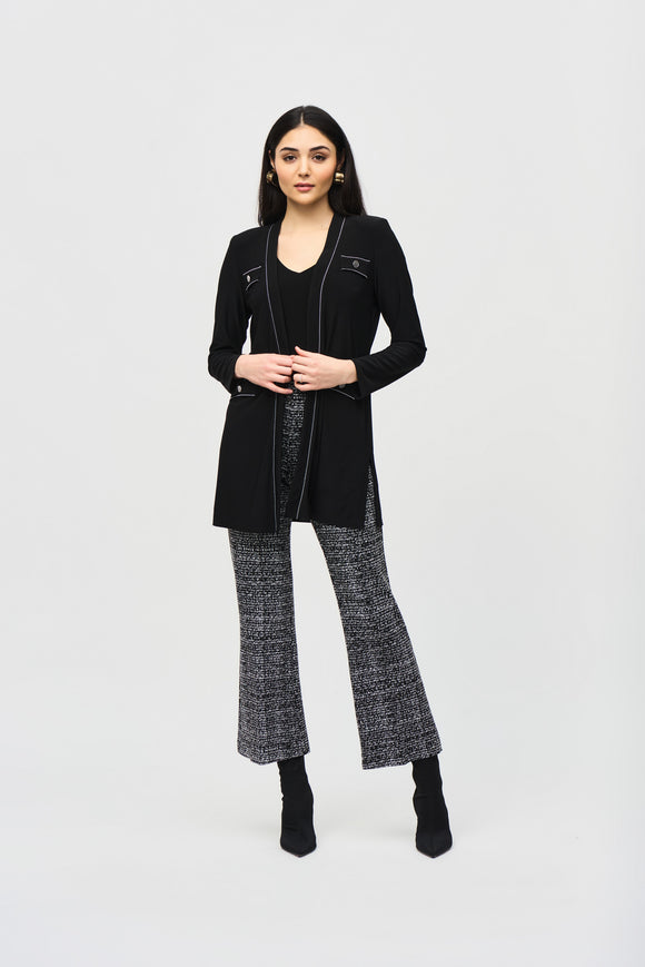 Long-sleeve cardigan, in a silky knit, by Joseph Ribkoff #243223