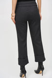 Pull-on cropped pants in woven plaid jacquard by Joseph Ribkoff #243262