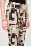 Slim-fit pull-on pants in Millennium with abstract print, by Joseph Ribkoff #243304