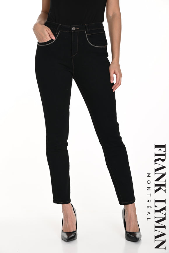 Jeans Skinny, taille mi-haute, par Frank Lyman #243504U