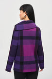 Checked Jacquard Cowl Neck Sweater by Joseph Ribkoff #243943