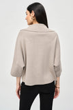 Jacquard sweater with zip collar, by Joseph Ribkoff #243954