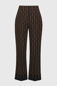 Pull-on pants, geometric print, cropped fit, by Joseph Ribkoff #244148