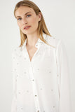 Classic White Blouse with Crystal Embellishments, by Frank Lyman #244674U