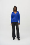 Open-knit V-neck sweater by Joseph Ribkoff #244923