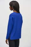 Open-knit V-neck sweater by Joseph Ribkoff #244923