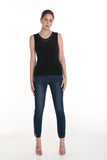 Slim Jeans with Zipper and Ankle Decorations, by Frank Lyman #226182U