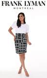 Knit dress, black and white, by Frank Lyman #246108