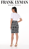 Knit dress, black and white, by Frank Lyman #246108