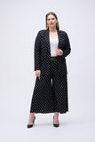 Silky knit pull-on culottes in polka dot print by Joseph Ribkoff #251040