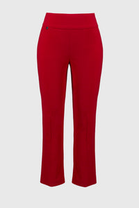 Textured Jacquard Pull-On Cropped Pants by Joseph Ribkoff #251256