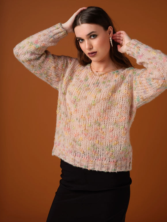 Long Sleeve Crew Neck Sweater by Skovhuus #3630