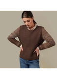 Long Sleeve Crew Neck Sweater by Skovhuus #3630