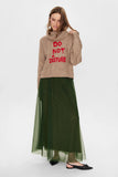 Oversized Turtleneck Sweater "Do Not Disturb" by EFG #704767