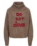 Oversized Turtleneck Sweater "Do Not Disturb" by EFG #704767