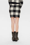 Plaid Mid-Thigh Skirt by EFT #704841