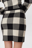 Plaid Mid-Thigh Skirt by EFT #704841